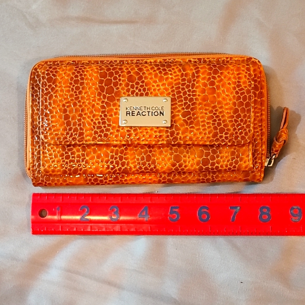 Kenneth Cole Reaction Orange Textured Wallet